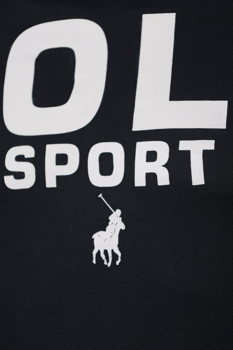 Polo T-Shirt Bold Logo Black